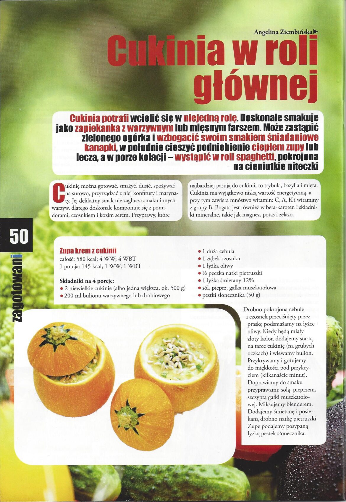 dania z cukinii cukrzyca