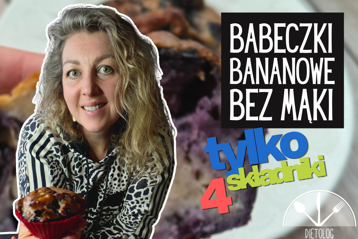 babeczki bananowe bez mąki